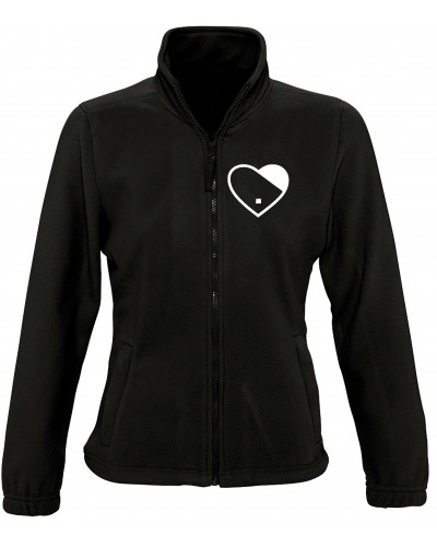 Damen Fleecejacke (Herz)