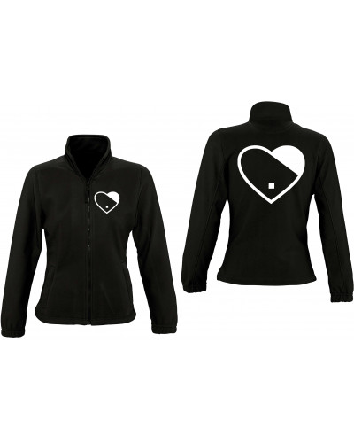 Damen Fleecejacke (Herz)