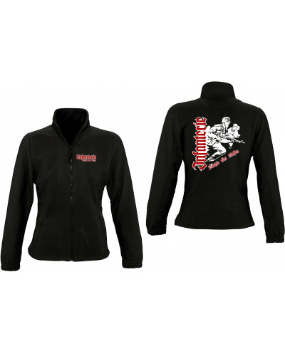 Damen Fleecejacke (Infanterie, Königin aller Waffen)