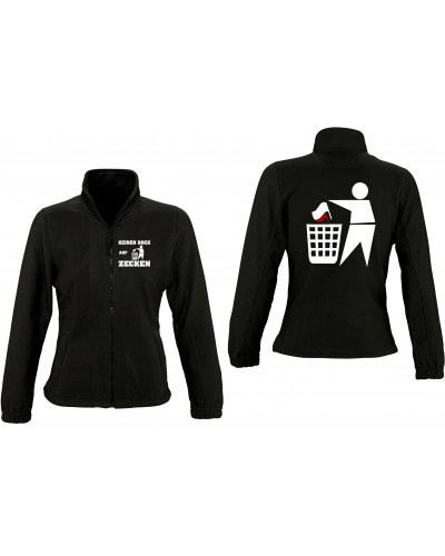 Damen Fleecejacke (Keinen Bock auf Zecken)