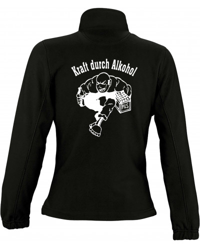 Damen Fleecejacke (Kraft durch Alkohol)