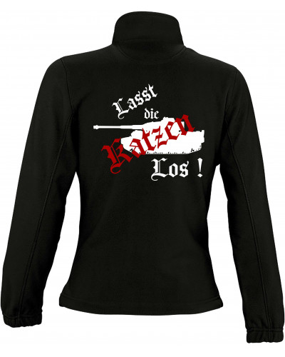 Damen Fleecejacke (Lasst die Katzen los)