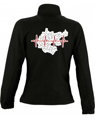 Damen Fleecejacke (Mein Herz schlägt für Deutschland)