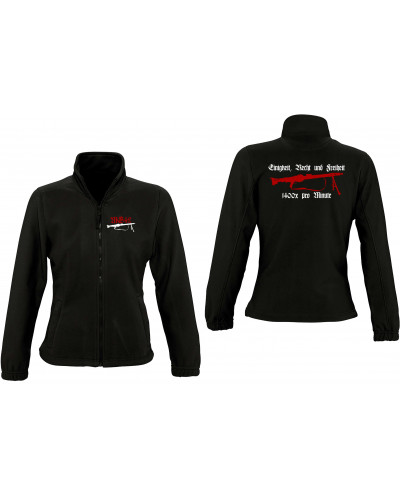 Damen Fleecejacke (Mg42 Einigkeit, Recht und Freiheit)