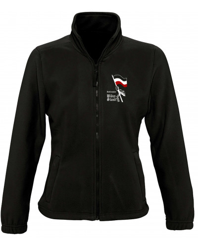 Damen Fleecejacke (Nationaler Widerstand, Fahne)
