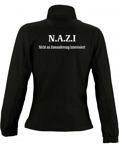 Damen Fleecejacke (Nazi nicht an Zuwanderung interessiert)