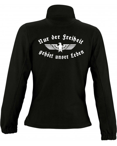 Damen Fleecejacke (Nur der Freiheit gehört unser Leben)