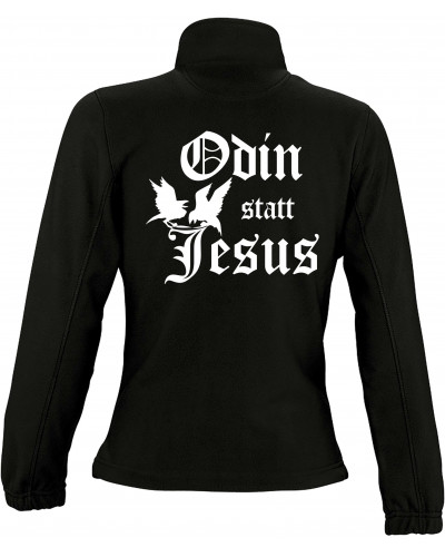 Damen Fleecejacke (Odin statt Jesus)