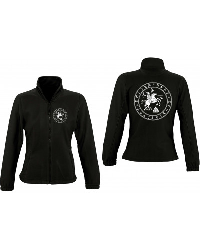 Damen Fleecejacke (Odin und Sleipnir)