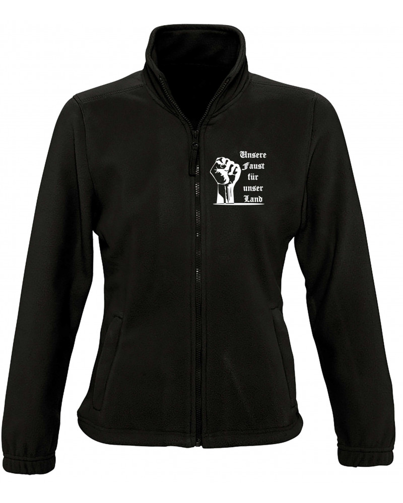 Damen Fleecejacke (Unsere Faust für unser Land)