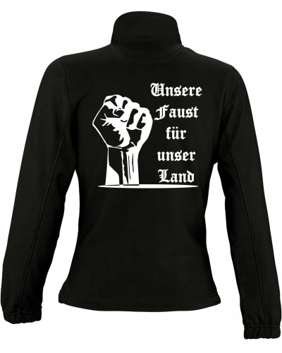 Damen Fleecejacke (Unsere Faust für unser Land)