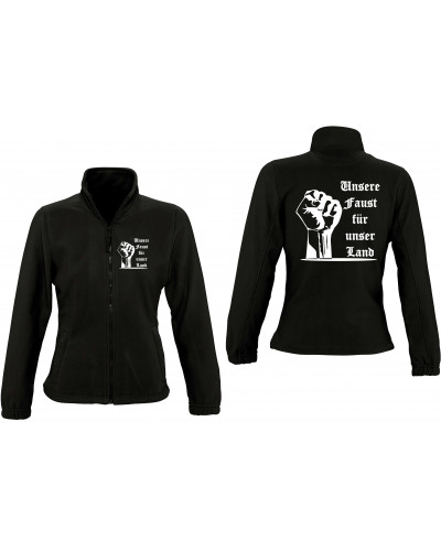 Damen Fleecejacke (Unsere Faust für unser Land)