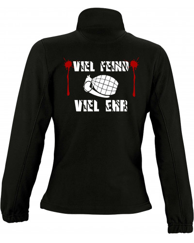 Damen Fleecejacke (Viel feind viel Ehr)
