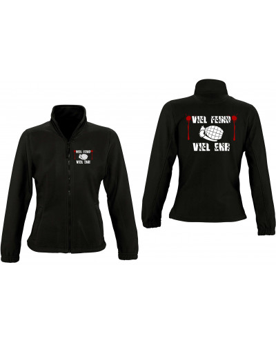 Damen Fleecejacke (Viel feind viel Ehr)