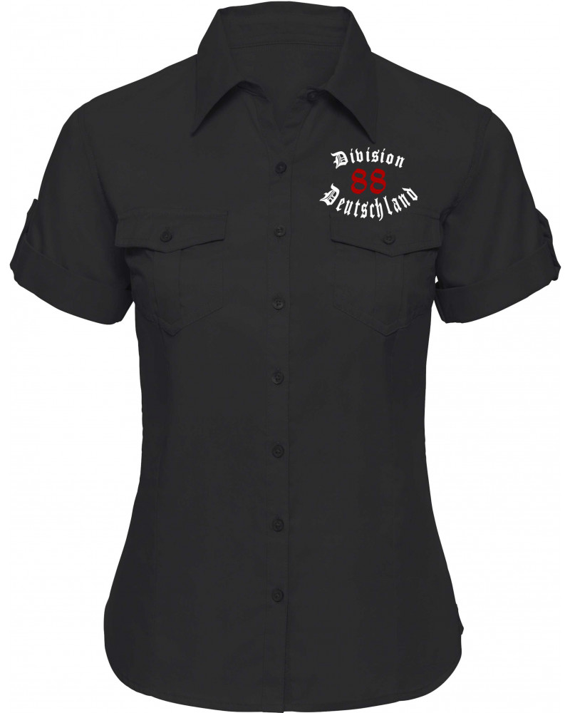 Bestickte kurzarm Damenbluse (Division 88 Deutschland)