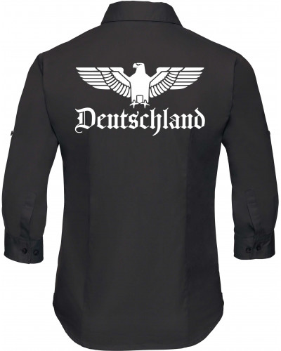 Bestickte langarm Damenbluse (Adler, Deutschland)