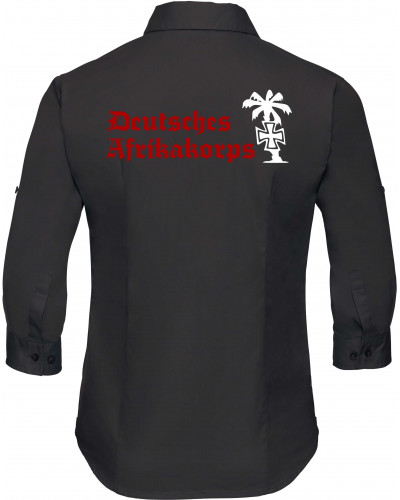 Bestickte langarm Damenbluse (Deutsches Afrikakorps)