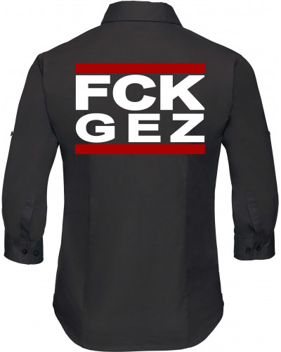 Bestickte langarm Damenbluse (FCK GEZ)