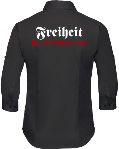 Bestickte langarm Damenbluse (Freiheit)