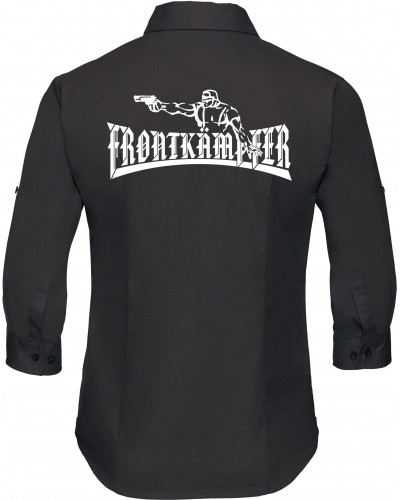 Bestickte langarm Damenbluse (Frontkämpfer)