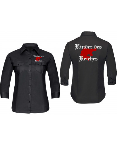 Bestickte langarm Damenbluse (Kinder des Reiches)
