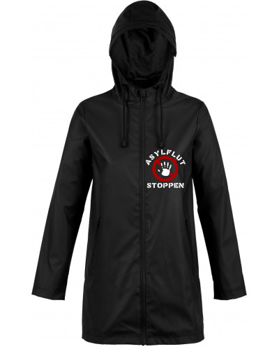Bestickte Damen Jacke "Hell" (Asylflut stoppen)