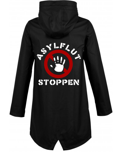 Bestickte Damen Jacke "Hell" (Asylflut stoppen)