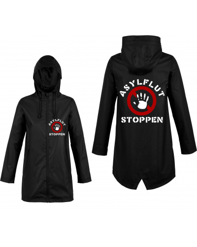 Bestickte Damen Jacke "Hell" (Asylflut stoppen)