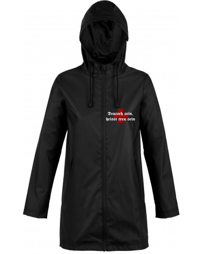 Bestickte Damen Jacke "Hell" (Deutsch sein, heißt treu sein)
