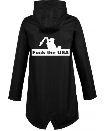 Bestickte Damen Jacke "Hell" (Fuck the USA)