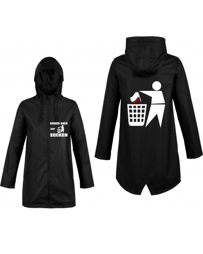 Bestickte Damen Jacke "Hell" (Keinen Bock auf Zecken)