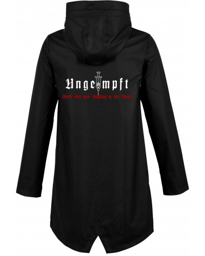 Bestickte Damen Jacke "Hell" (Ungeimpft, Steckt euch eure Impfung in den Arsch)