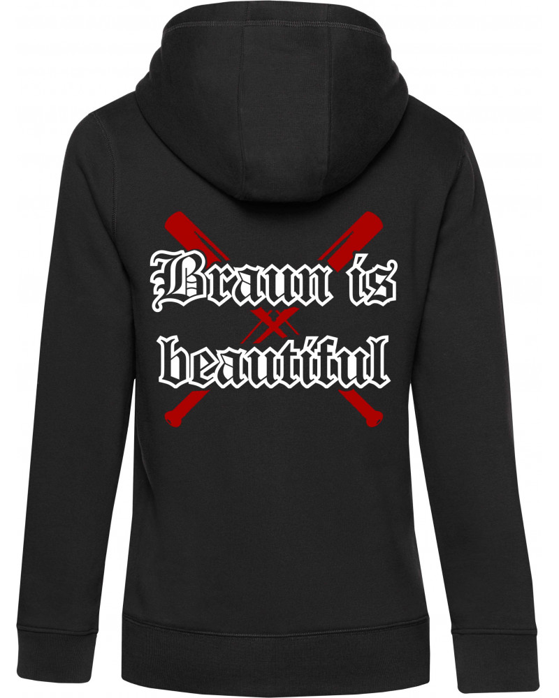 Damen Kapuzen-Jacke (Braun is beautiful)