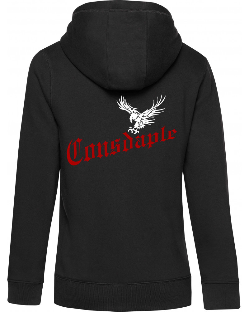 Damen Kapuzen-Jacke (Consdaple, Adler im Flug)