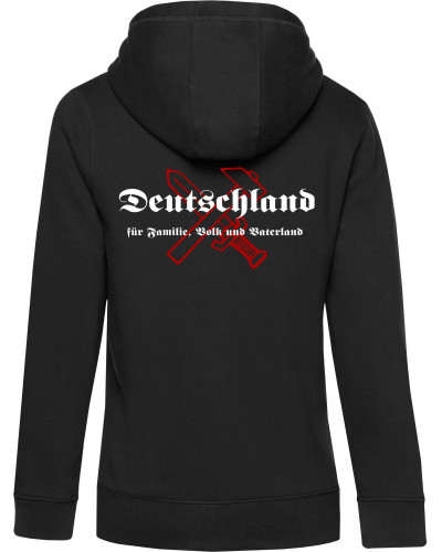 Damen Kapuzen-Jacke (Deutschland für Familie, Volk und Vaterland)