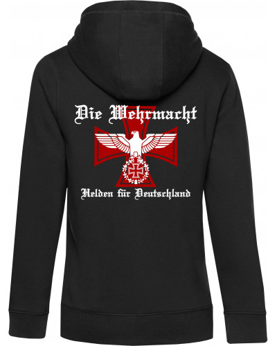 Damen Kapuzen-Jacke (Die Wehrmacht, Helden für Deutschland)