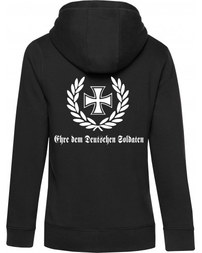 Damen Kapuzen-Jacke (Ehre dem Deutschen Soldaten)