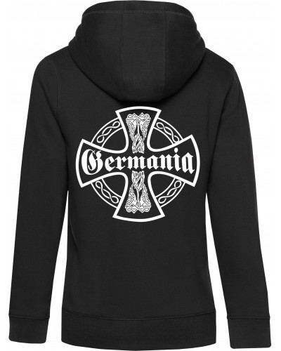 Damen Kapuzen-Jacke (Germania, Kreuz)
