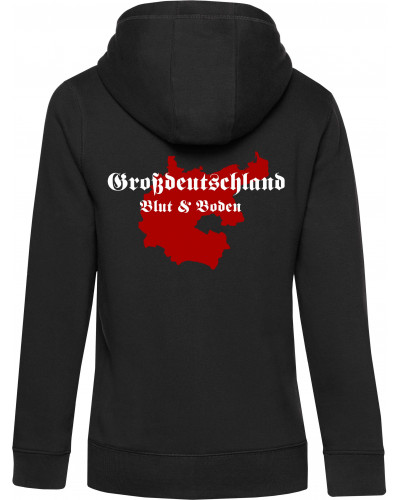 Damen Kapuzen-Jacke (Großdeutschland Blut&Boden)