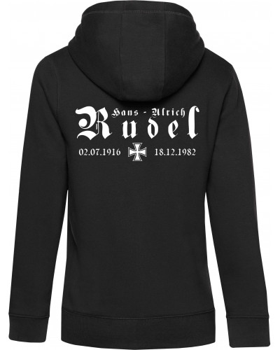 Damen Kapuzen-Jacke (Hans - Ulrich Rudel, Kreuz)