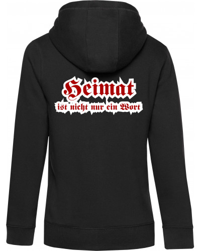 Damen Kapuzen-Jacke (Heimat ist nicht nur ein Wort)