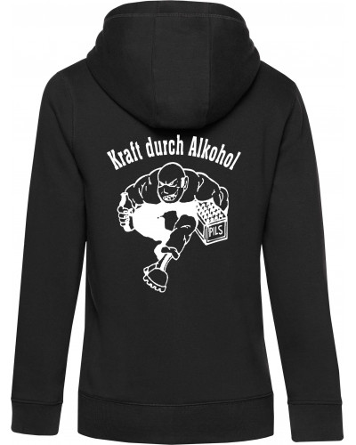 Damen Kapuzen-Jacke (Kraft durch Alkohol)