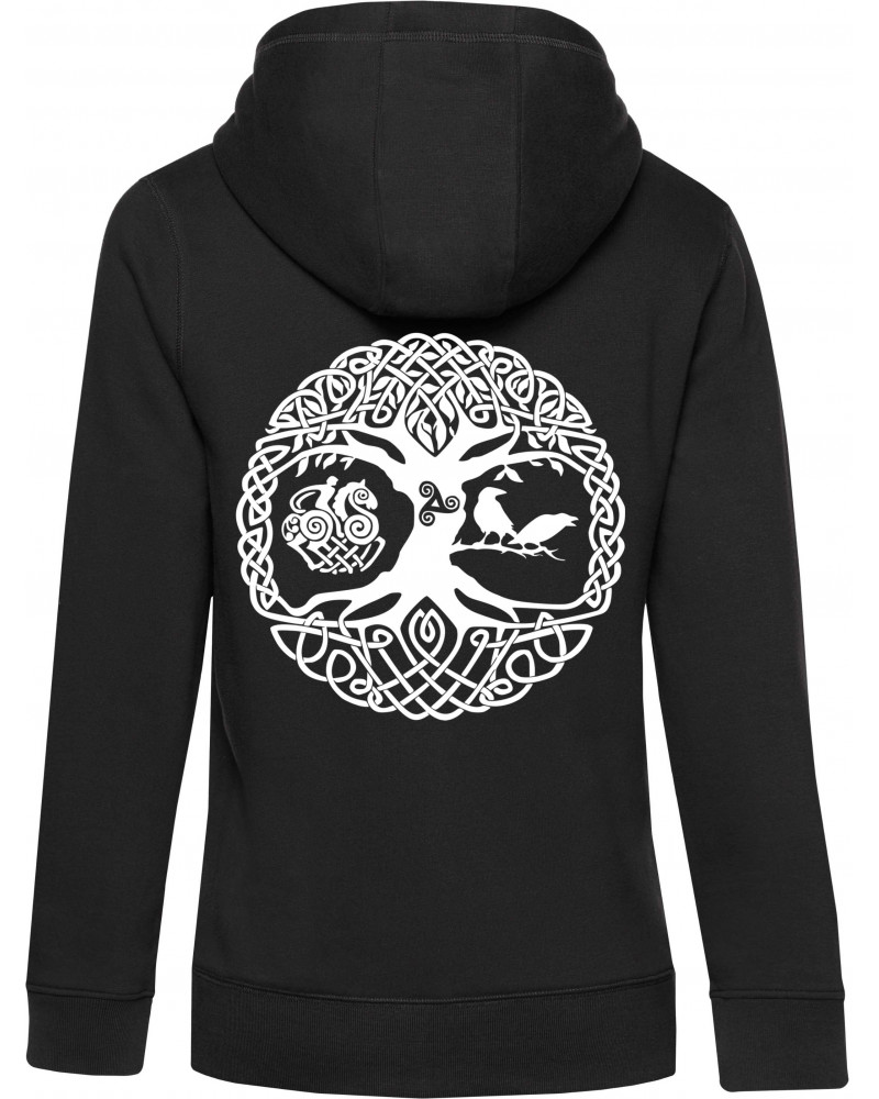 Damen Kapuzen-Jacke (Lebensbaum)