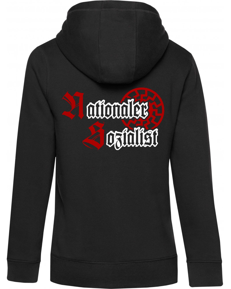 Damen Kapuzen-Jacke (Nationaler Sozialist)