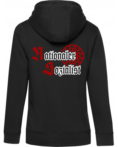 Damen Kapuzen-Jacke (Nationaler Sozialist)