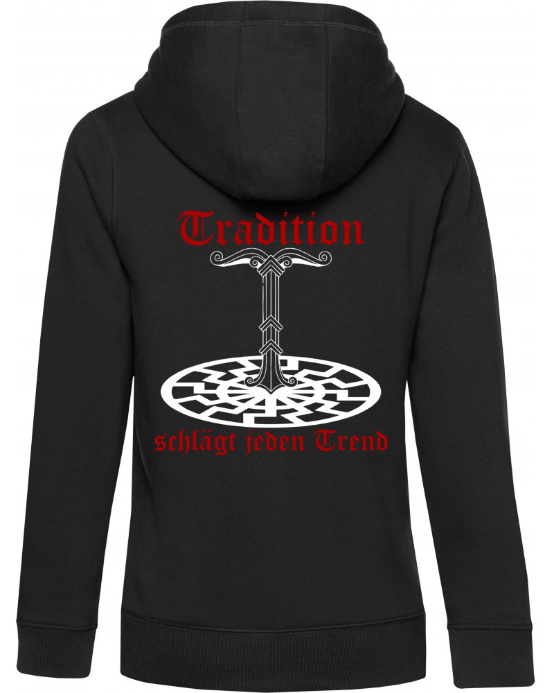Damen Kapuzen-Jacke (Tradition schlägt jeden Trend)