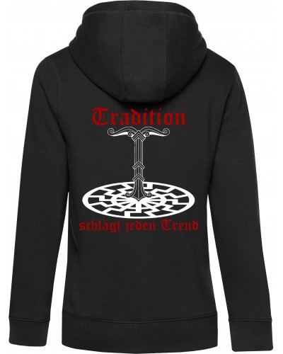 Damen Kapuzen-Jacke (Tradition schlägt jeden Trend)