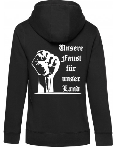 Damen Kapuzen-Jacke (Unsere Faust für unser Land)