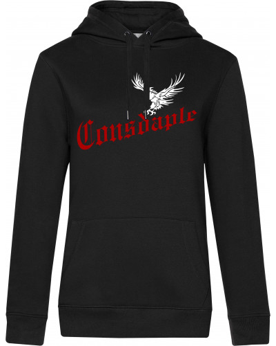 Damen Kapuzen-Pullover (Consdaple, Adler im Flug)