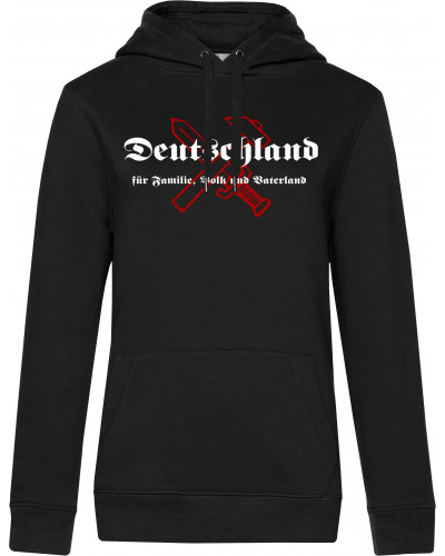 Damen Kapuzen-Pullover (Deutschland für Familie, Volk und Vaterland)